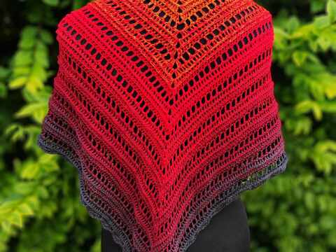 Häkelanleitung Dreieckstuch, Anfänger, Tuch Häkeln