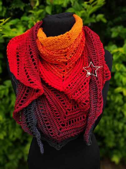 Häkelanleitung Dreieckstuch, Anfänger, Tuch Häkeln