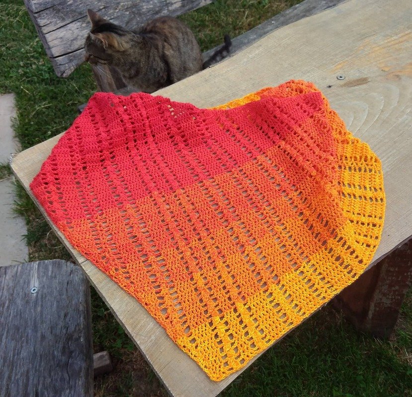 Häkelanleitung asymetrisches Dreieckstuch Fly  || 3 Anleitungen in einem - Bild 7