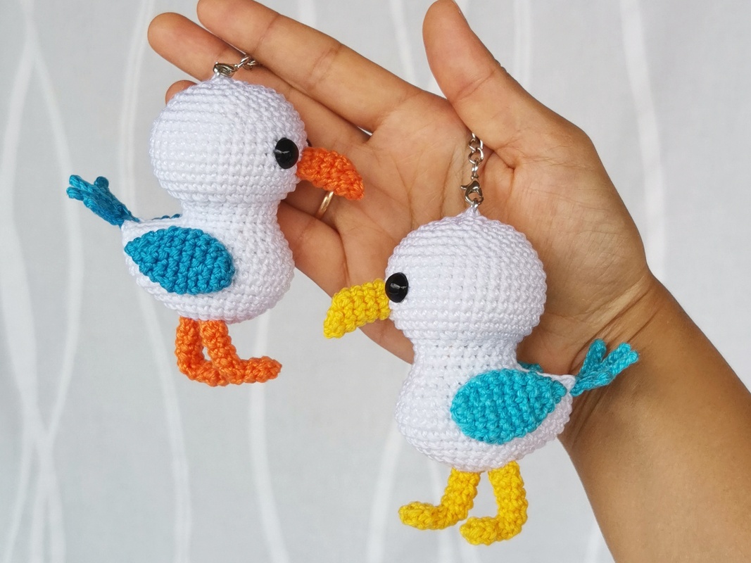 Baby Seagull Keychain Crochet Pattern - Image 7