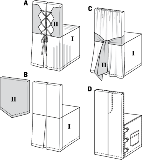 burda style Schnittmuster Maritime Stuhlhusse mit 4 Varianten