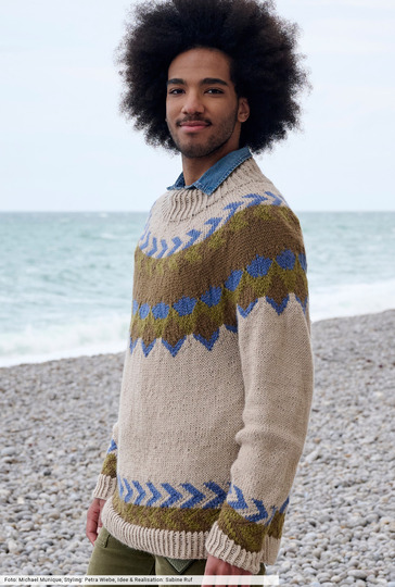 Pulli mit Jacquardmustern