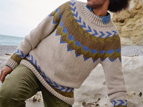 Pulli mit Jacquardmustern