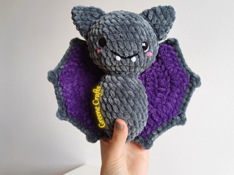 Bat Plush Toy for Halloween - Crochet Pattern for Beginners