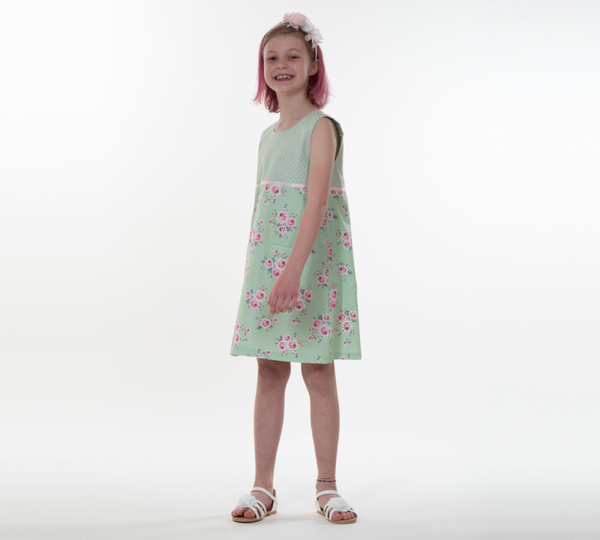 Girls Dress GEMMA A-Line PDF Sewing Pattern 2y–13y
