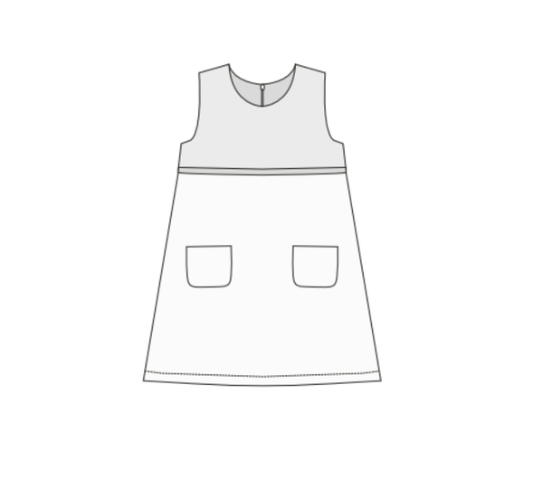Mädchenkleid GEMMA A-Linie PDF-Schnittmuster 92/98–152/158