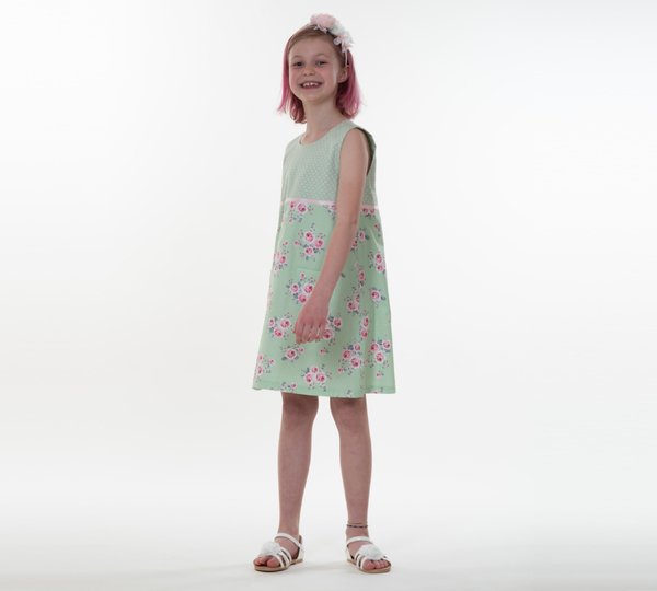 Schnittmuster A-Linien-Kleid GEMMA – PDF-Anleitung Gr. 92/98–152/158