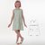 Sewing pattern girls dress GEMMA photo tutorial 0m/1m–3y/4y