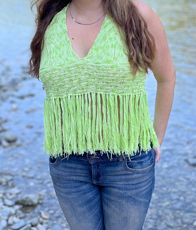 Crochet Pattern Summer Top with Fringes - Image 3