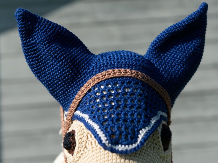 Crochet Pattern fly Bonnet for Hobby Horse, Horse Hood as Accessory