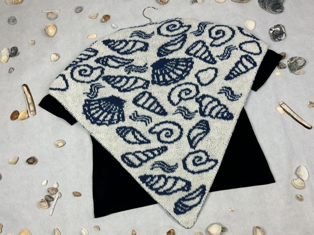 Dreieckstuch «Meeresschätze» - Eine Double Face Strickanleitung