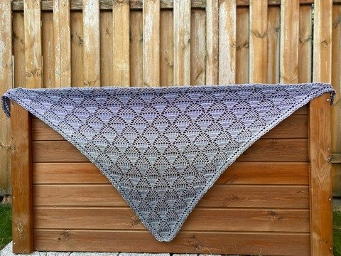 Häkelanleitung Dreieckstuch Rombina