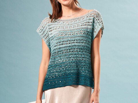 ÜBERWURF MALEDIVEN, gehäkelt