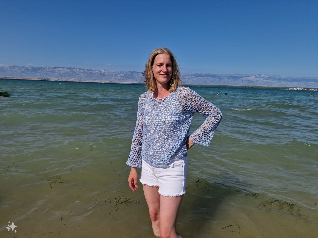 Häkelanleitung Flower Love Seelenwärmer, RVO und nicht RVO Pullover/Tunika - Bild 3