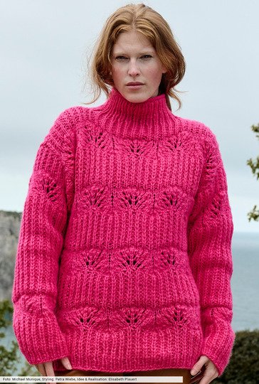 Pulli mit Halbpatentmuster