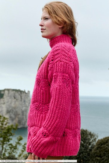 Pulli mit Halbpatentmuster