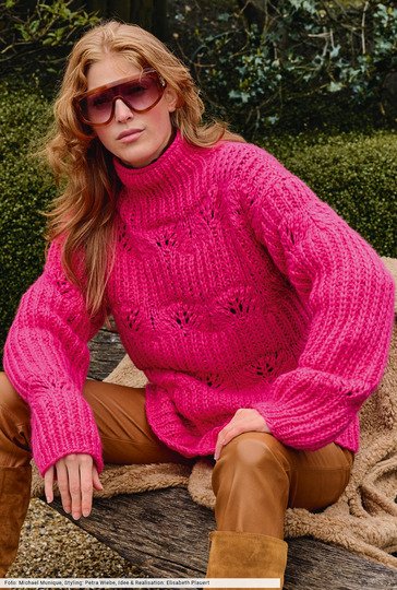 Pulli mit Halbpatentmuster