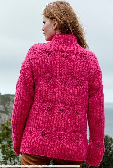 Pulli mit Halbpatentmuster