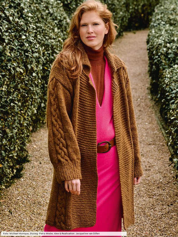 Verschlussloser Mantel