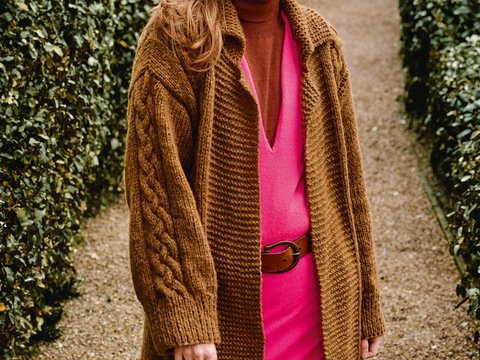 Verschlussloser Mantel