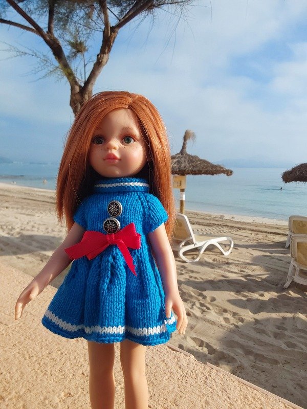 12-inch Dolls Sailor Dress Knitting Pattern - Image 5