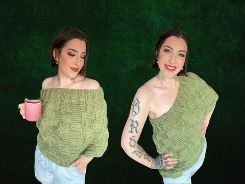 Häkelanleitung Poncho "KLEEBLATT"