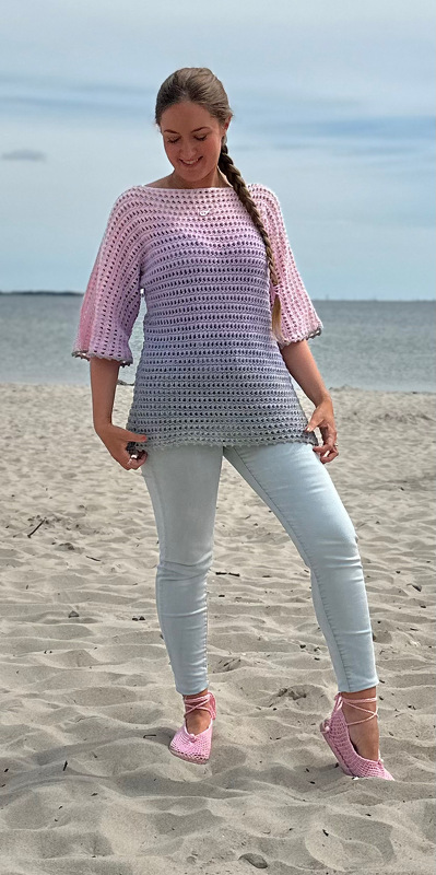 Häkelanleitung 2-Bobbel-Häkelpulli "Knospe" - Bild 6