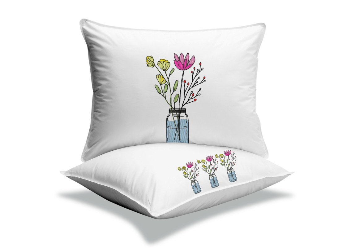 Stickdatei Blumenglas Nr. 1 in vier Größen, Sommer, Frühling, Wildblumen - Bild 4