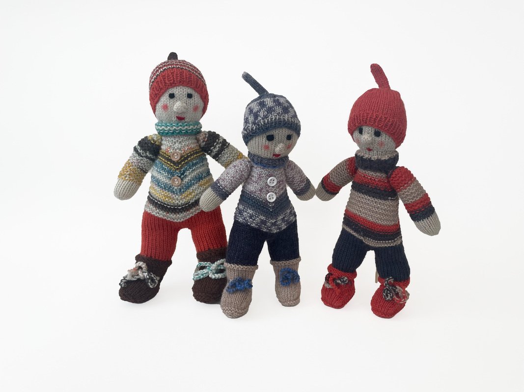 Knuddelpüppchen aus Resten - Strickanleitung