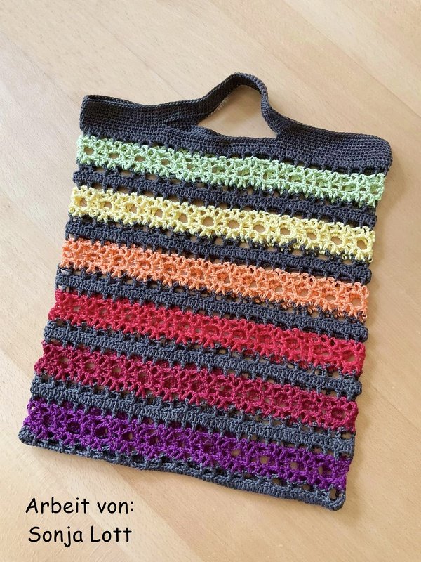 Häkelanleitung Tasche "Fangnetz" - 4 Größen - Bild 2