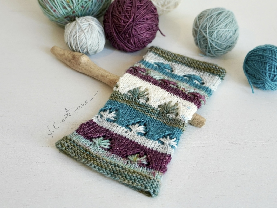 Wrist Warmers "Happy Scrappy", Knitting Pattern, Size S - L - Image 2