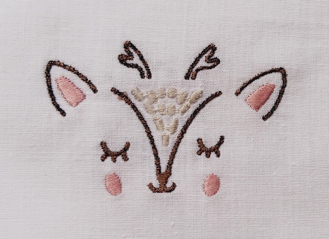 Stickdatei - Rehkitz Kopf - Rehkitz - Reh - Simpel - 3 Größen