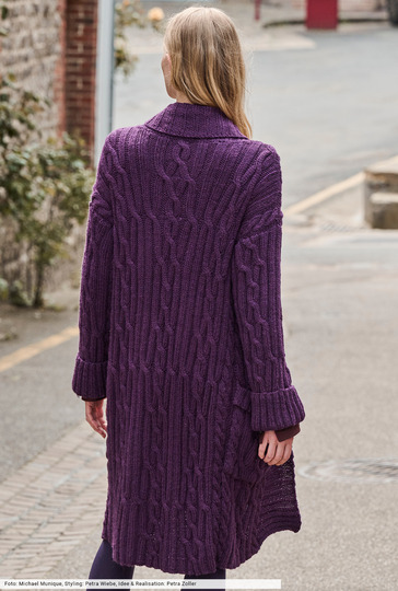 Mantel mit aufgesetzten Taschen