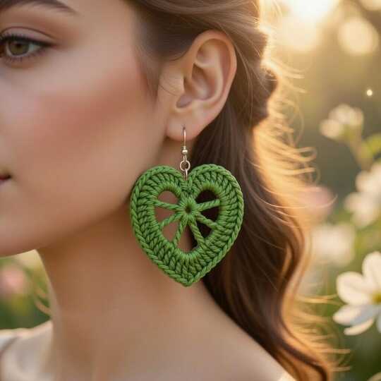 Crochet Leaf Earrings PDF + Video (English Only) | nontycrochet
