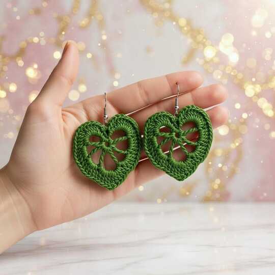 Crochet Leaf Earrings PDF + Video (English Only) | nontycrochet