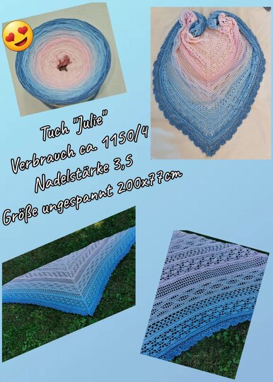 Häkelanleitung Tuch " Julie"