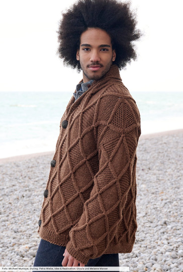 Cardigan mit Schalkragen