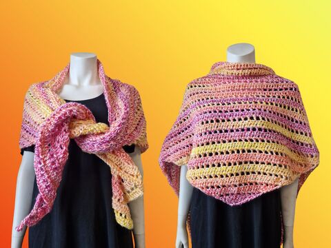 Häkelanleitung Tuch "SANFTE GLUT"