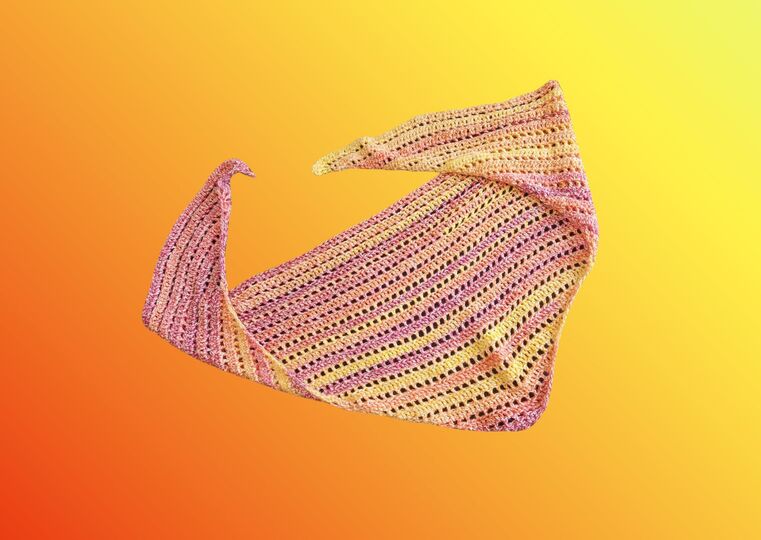 Häkelanleitung Tuch "SANFTE GLUT"