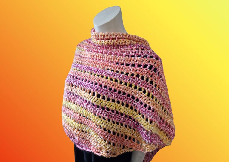 Häkelanleitung Tuch "SANFTE GLUT"