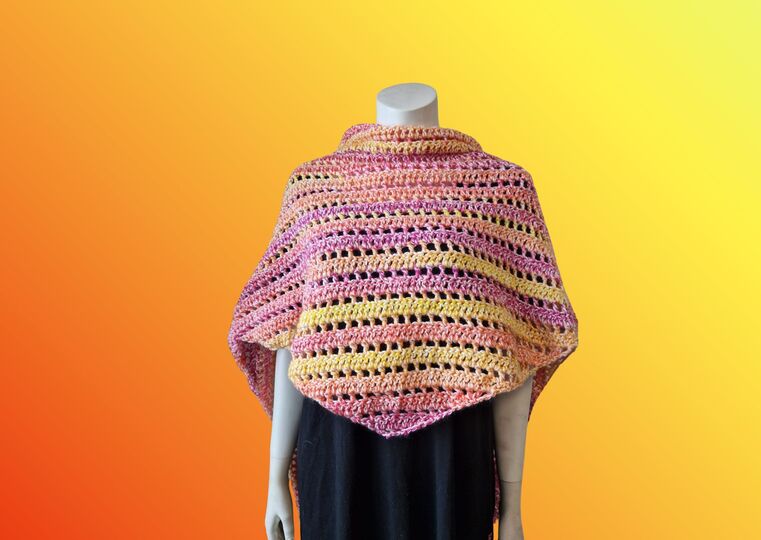 Häkelanleitung Tuch "SANFTE GLUT"