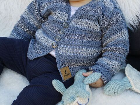 Häkelanleitung für Jacke Ishikari Denim