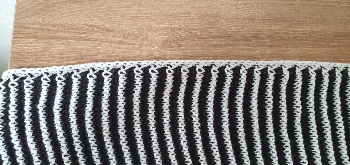 Panther, Schattenstricken, Illusionsstricken, Motivtuch