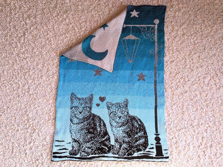 Baby / children's blanket "Sweethearts" - double knitting pattern