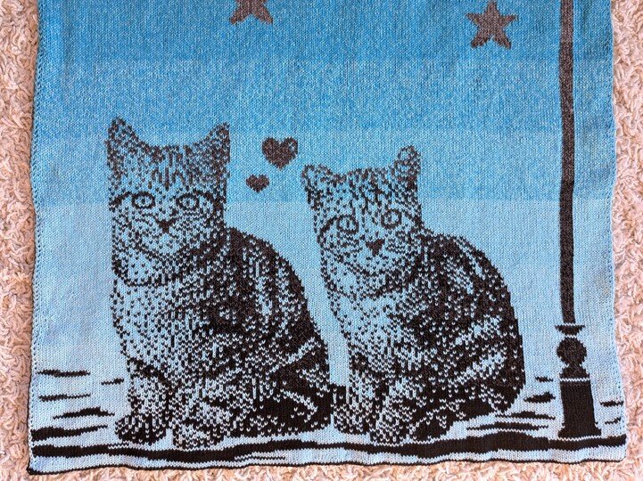 Babydecke / Kinderdecke "Sweethearts" - Doubleface Strickanleitung