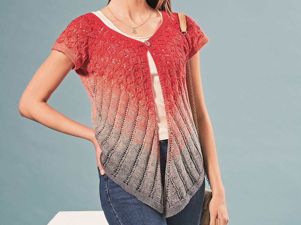 ZIPFEL-JACKE SIZILIEN, gestrickt