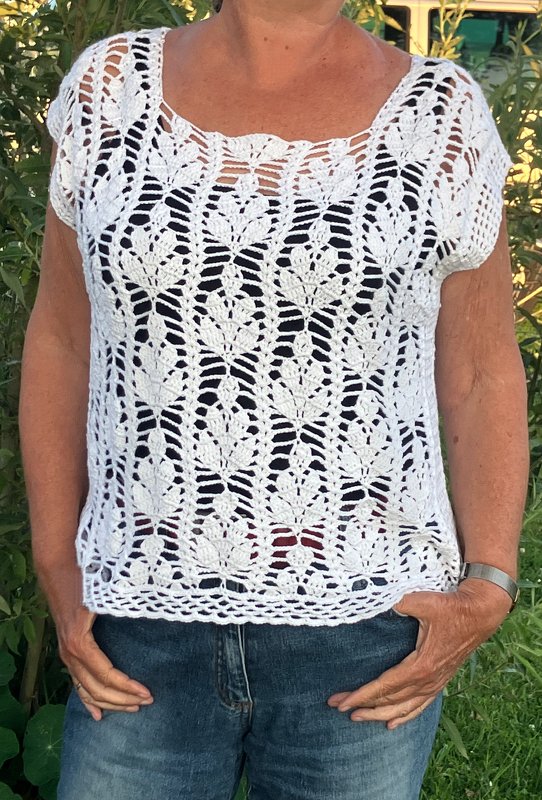 Tops mit senkrecht verlaufenden Mustern - 2 in 1 Häkelanleitung - Bild 4