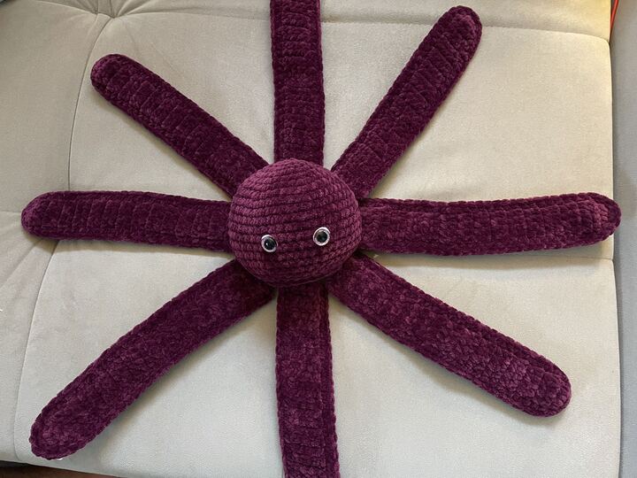 Häkelanleitung Okty Oktopus - aus Chenille - für Fortgeschrittene