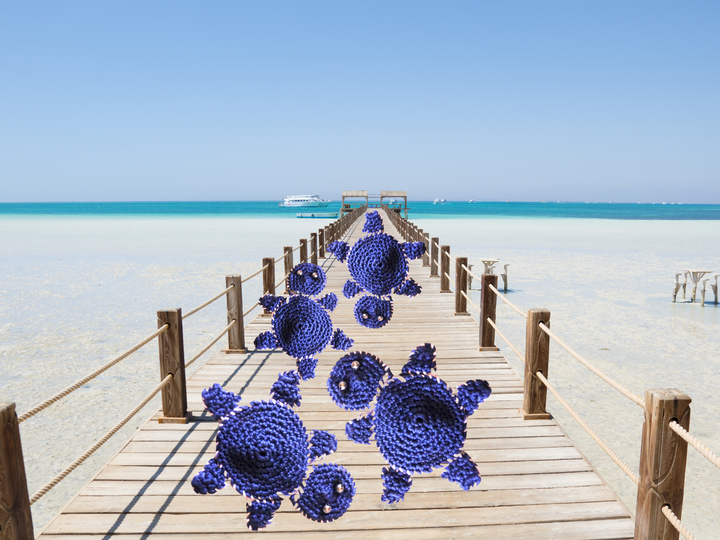 Detaillierte Anleitung für die Häkel-Schildkröte Kame im maritimen Stil