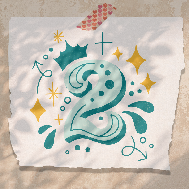 Geburtstagszahl 2 - Plotterdatei für ein T-Shirt zum zweiten Geburtstag - Bild 5